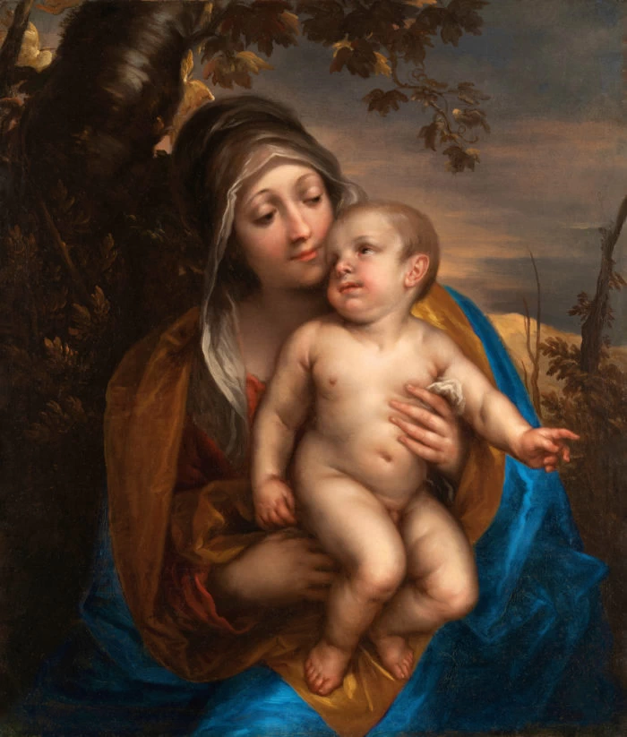Madonna col Bambino in un paesagggio